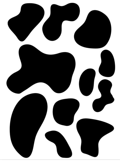 Printable Cow Spots